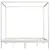Produktbild 4 för Sängram himmelsäng vit massiv furu 160x200 cm