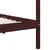 Produktbild 6 för Sängram himmelsäng mörkbrun massiv furu 90x200 cm