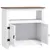 Produktbild 7 för TV-bänk mexikansk Coronastil furu vit 80x43x78 cm