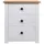 Sängbord vit 46x40x57 cm furu panama
