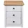 Sängbord vit 46x40x57 cm furu panama