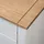 Sängbord vit 46x40x57 cm furu panama
