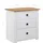 Sängbord vit 46x40x57 cm furu panama