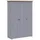 Garderob 3 dörrar grå 118x50x171,5 cm furu
