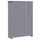 Garderob 3 dörrar grå 118x50x171,5 cm furu