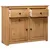 Produktbild 3 för Skänk 93x40x80 cm massiv furu panama