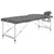 Produktbild för Massagebänk med 3 zoner aluminiumram antracit 186x68 cm