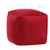 Produktbild 4 för Sittpuff bomullssammet 40x40x40 cm rubinröd