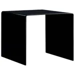 Soffbord svart 50x50x45 cm härdat glas