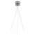 Produktbild 4 för Trebent golvlampa metall vit E27