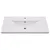 Produktbild 3 för Inbyggt handfat 81x39,5x18,5 cm keramik vit