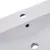 Produktbild 5 för Inbyggt handfat 101x39,5x18,5 cm keramik vit
