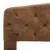 Produktbild 7 för Sängram brun konstmocka 90x200 cm