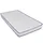 Säng med memoryskummadrass grå konstläder 120x200 cm