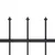 Produktbild 4 för Trädgårdsstaket med spjuttopp stål 13,6x1,2 m svart