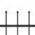 Produktbild 4 för Trädgårdsstaket med spjuttopp stål 11,9x1,5 m svart