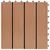 Produktbild 5 för Trall 22 st 30x30 cm 2 kvm WPC teakfärg