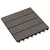 Produktbild 3 för Trall 22 st 30x30 cm 2 kvm WPC mörkbrun