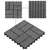 Produktbild 4 för Trall 22 st 30x30 cm 2 kvm WPC grå
