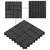 Produktbild 4 för Trall 22 st 30x30 cm 2 kvm WPC svart