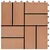 Produktbild 5 för Trall 22 st 30x30 cm 2 kvm WPC teakfärg