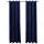 Mörkläggningsgardiner med ringar 2 st mörkblå sammet 140x175 cm