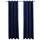 Mörkläggningsgardiner med ringar 2 st mörkblå sammet 140x225 cm