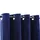 Mörkläggningsgardin med metallringar sammet mörkblå 290x245 cm