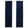 Mörkläggningsgardiner 2 st med krokar sammet mörkblå 140x175 cm