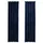 Mörkläggningsgardiner 2 st med krokar sammet mörkblå 140x245 cm
