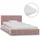 Säng med madrass rosa sammet 90x200 cm