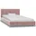 Säng med madrass rosa sammet 90x200 cm