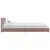 Produktbild 4 för Säng med madrass rosa sammet 90x200 cm