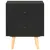 Produktbild 4 för Sängbord 2 st svart 40x30x50 cm massiv furu
