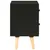 Produktbild 5 för Sängbord 2 st svart 40x30x50 cm massiv furu