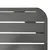Produktbild 4 för Trädgårdsbord mörkgrå 180x83x72 cm stål
