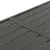 Produktbild 5 för Trädgårdsbord mörkgrå 180x83x72 cm stål