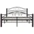 Produktbild 4 för Sängram svart metall 120x200 cm