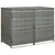 Produktbild 4 för Skjul för 2 soptunnor konstrotting antracit 148x77x111 cm  