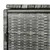Produktbild 7 för Skjul för 2 soptunnor konstrotting antracit 148x77x111 cm  