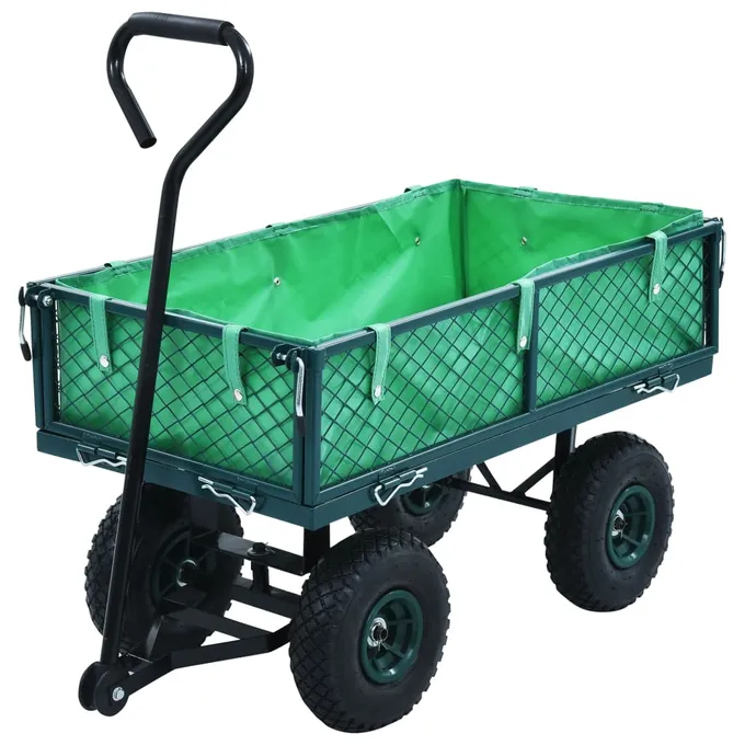 Trädgårdsvagn grön 250 kg