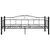 Produktbild 4 för Ram till dagbädd svart metall 90x200 cm