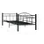 Produktbild 10 för Ram till dagbädd svart metall 90x200 cm