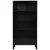 Produktbild 4 för Bokhylla industriell svart 90x40x180 cm stål