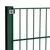 Produktbild 4 för Stängselpanel med stolpar järn 11,9x1,2 m grön