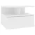 Produktbild 2 för Svävande sängbord vit 40x31x27 cm konstruerat trä