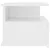 Produktbild 5 för Svävande sängbord vit 40x31x27 cm konstruerat trä