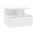Produktbild 7 för Svävande sängbord vit 40x31x27 cm konstruerat trä