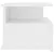 Produktbild 5 för Svävande sängbord 2 st vit 40x31x27 cm konstruerat trä