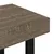 Produktbild 5 för Soffbord grå och svart 90x45x40 cm MDF och järn